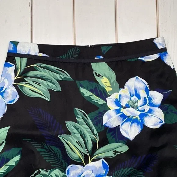 NWT Linen Blend Floral Pencil Skirt - Picture 7 of 12